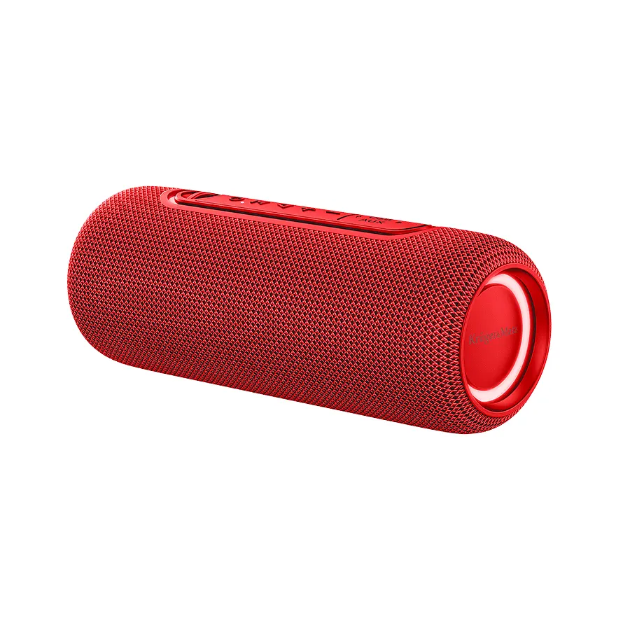 KM0565 Krüger&Matz Street Bluetooth hangszóró, RGB LED, piros színű 20W