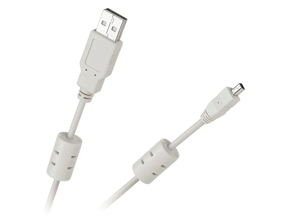 KPO2856-1,5L USB kábel, USB dugó - B4 mini USB dugó, HP típusú, szűrős, 1,5m