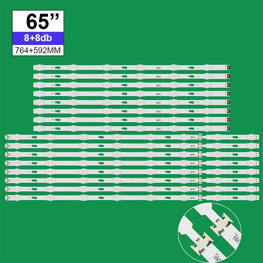 LED-TV338 Háttérvilágítás SAMSUNG 65coll LED TV-be 8+6LED 16db/cs (8A+8B)