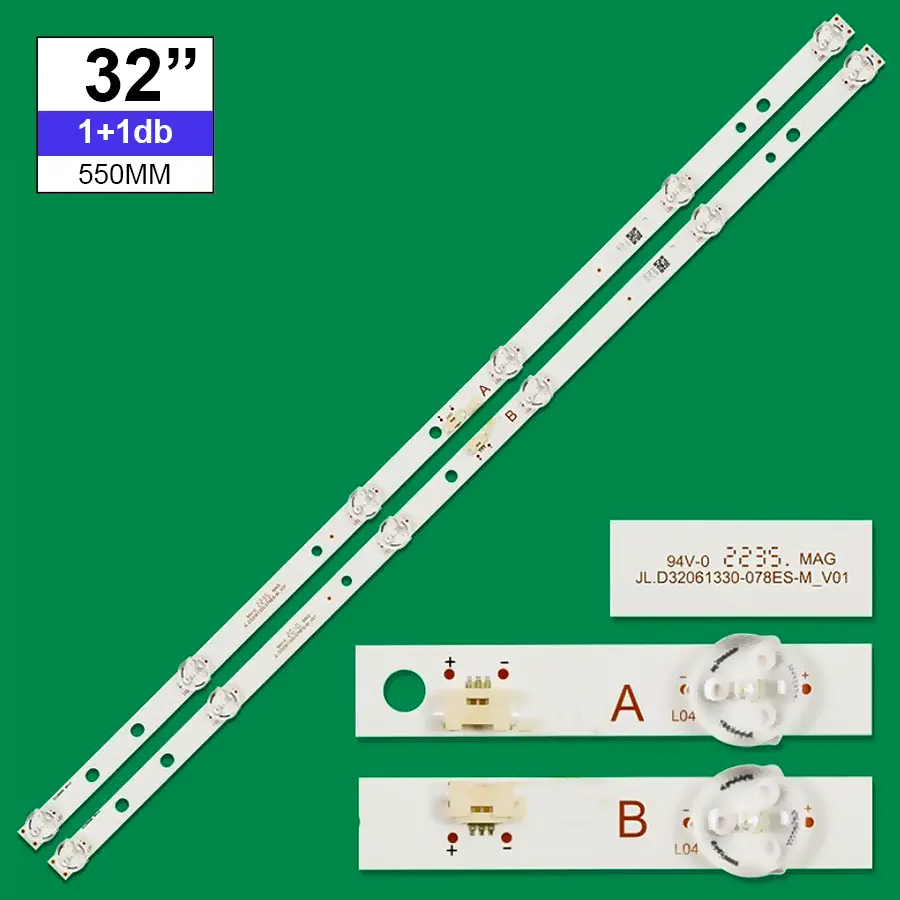 LED-TV407 Háttérvilágítás TCL 32coll LED TV-be 6+6LED 2db/cs (A+B)