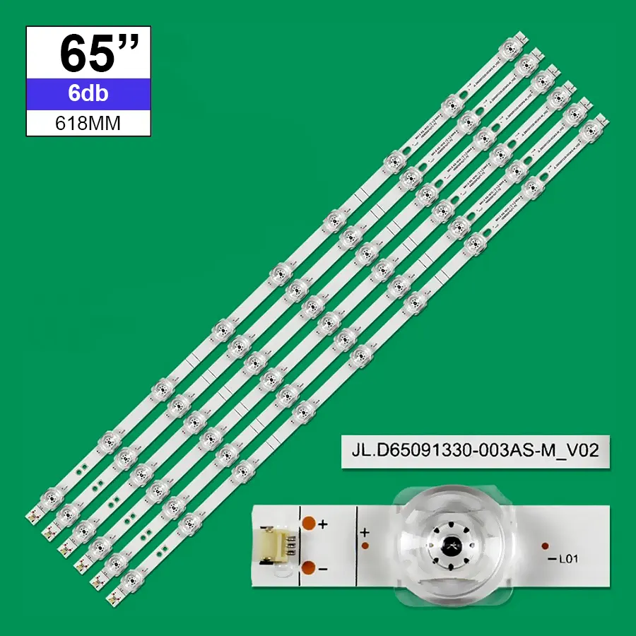 LED-TV643 Háttérvilágítás Sharp/Hisense 65coll LED TV-be, 9LED 3V, 6db/csomag