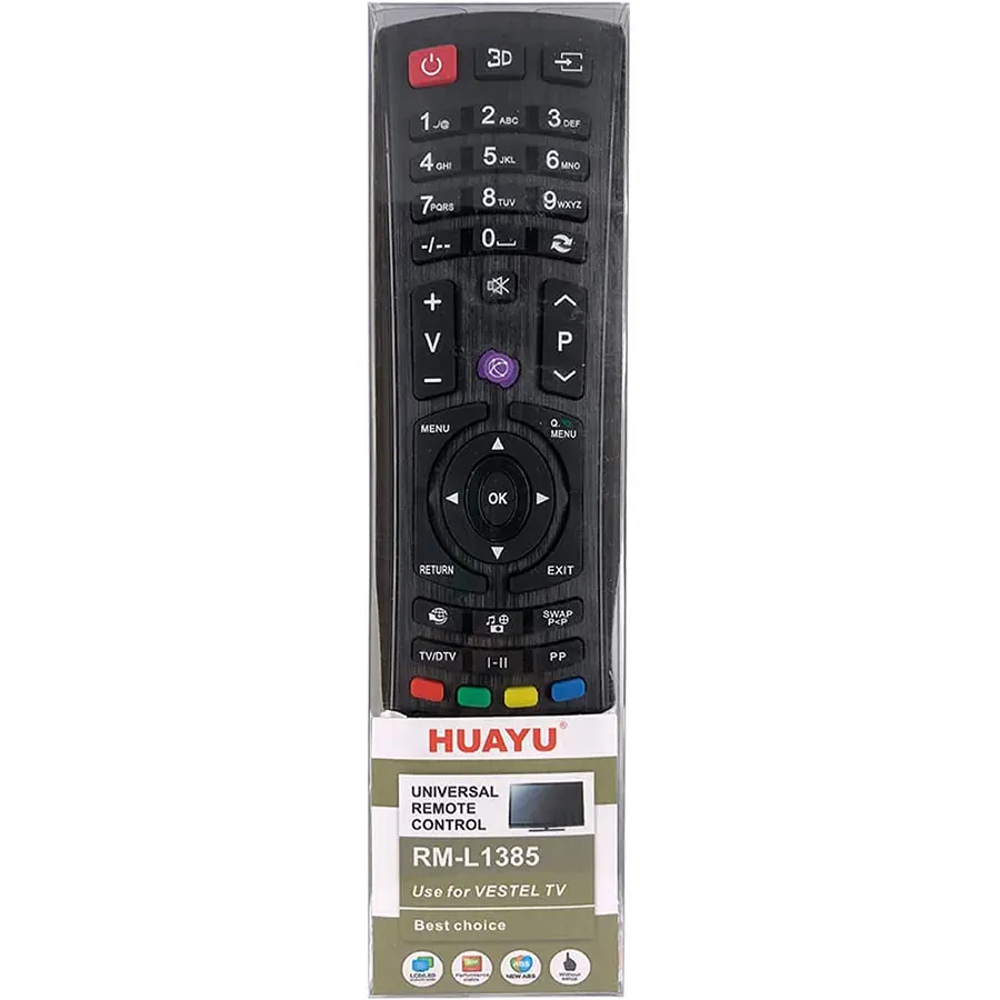 PIL6362 RM-L1385 távirányító VESTEL/TELEFUNKEN/HITACHI SMART TV-hez utángyártott