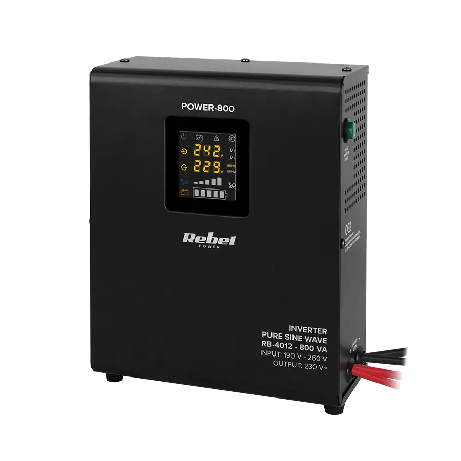 RB-4012 Szinuszos szünetmentes tápegység 12V 800VA/500W (akkumulátor nélkül)