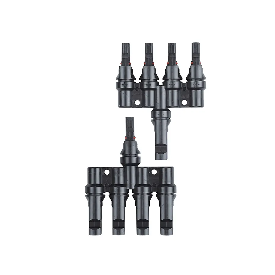 SOL0017 MC4 adapter, szolár panel közösítő x4, 1PÁR