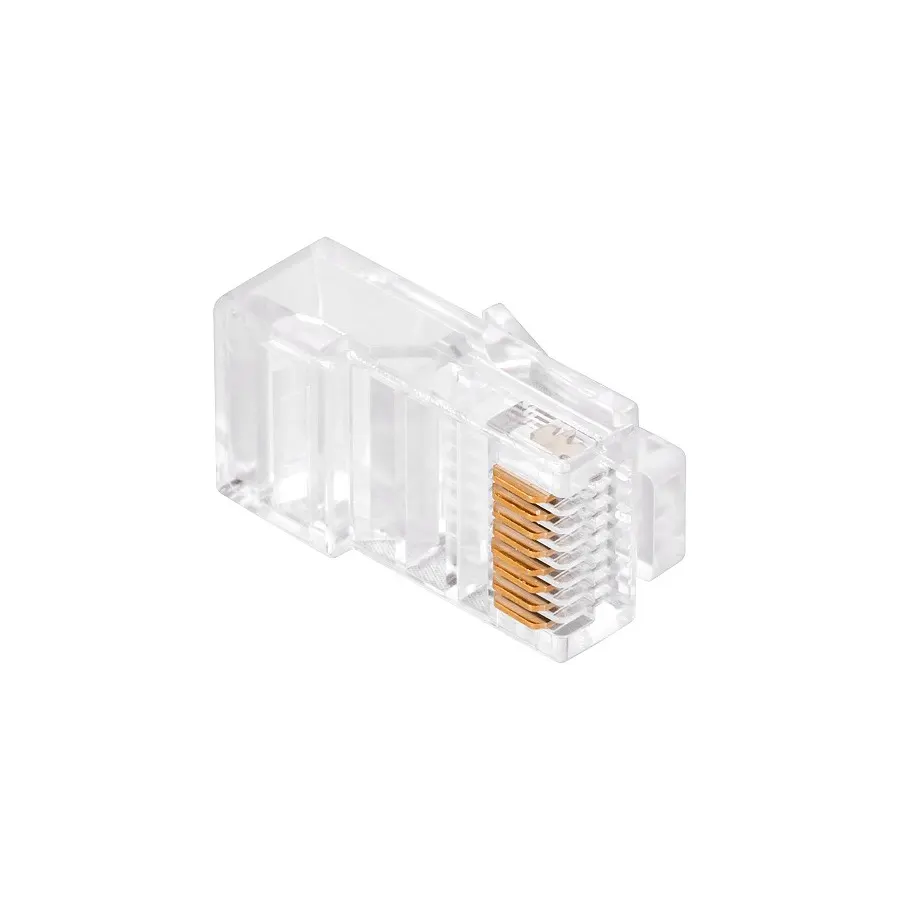 TEL0071 Krimpelhető UTP dugó tömör vezetékre, RJ45 8P8C, CAT5e