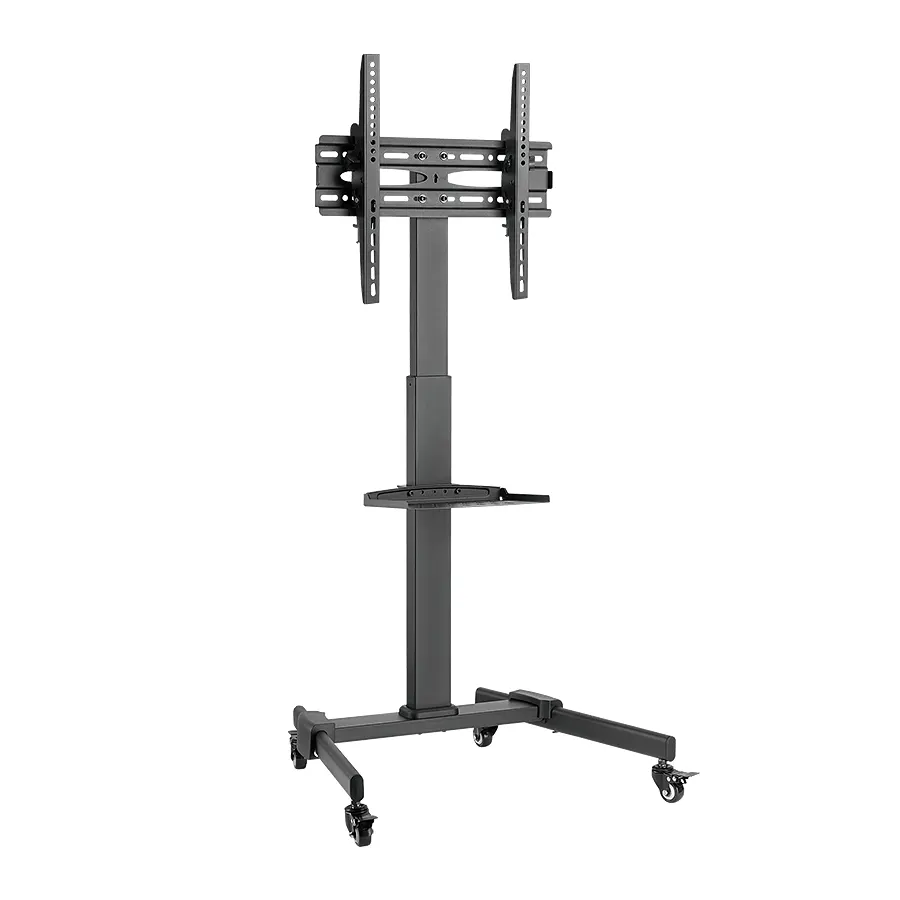 Univerzális TV és monitor tartó mobil állvány polccal, 32-55coll, 35kg Cabletech
