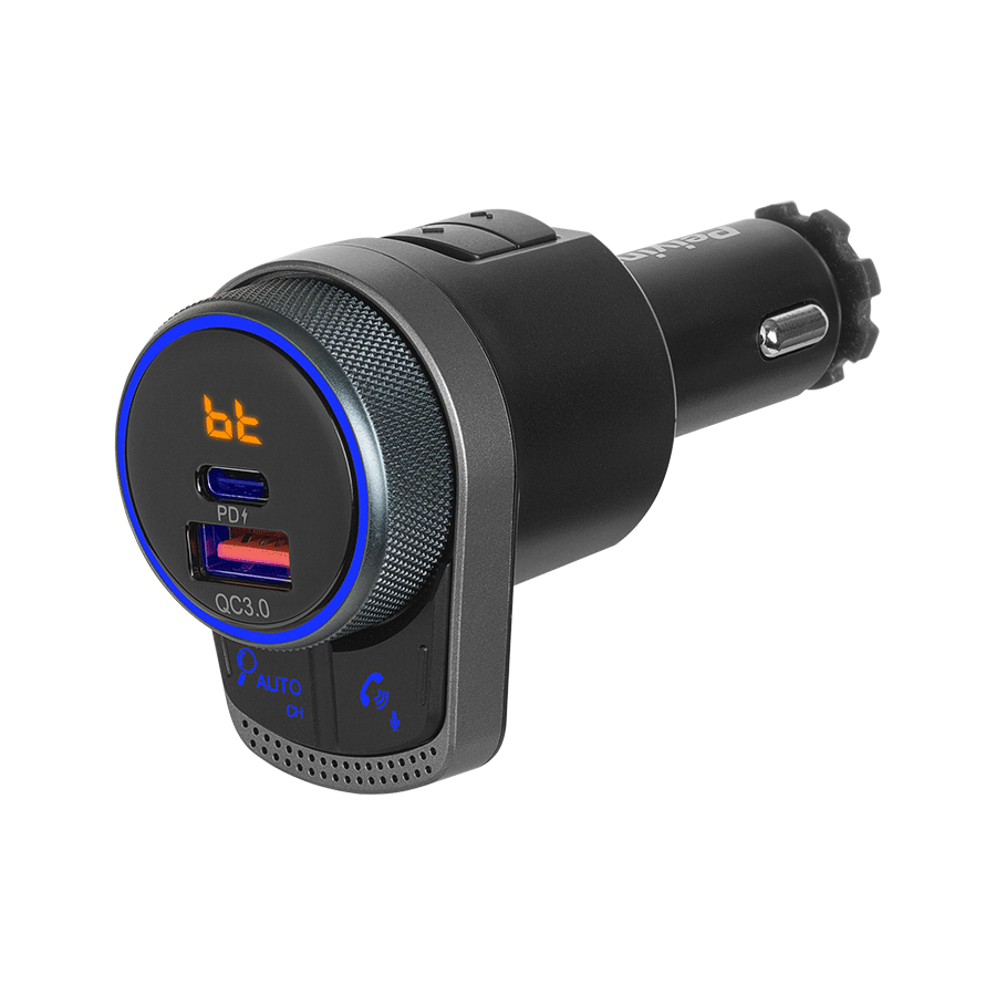 URZ0486 FM Transmitter és USB töltő Bluetooth kihangosítással, Peiying