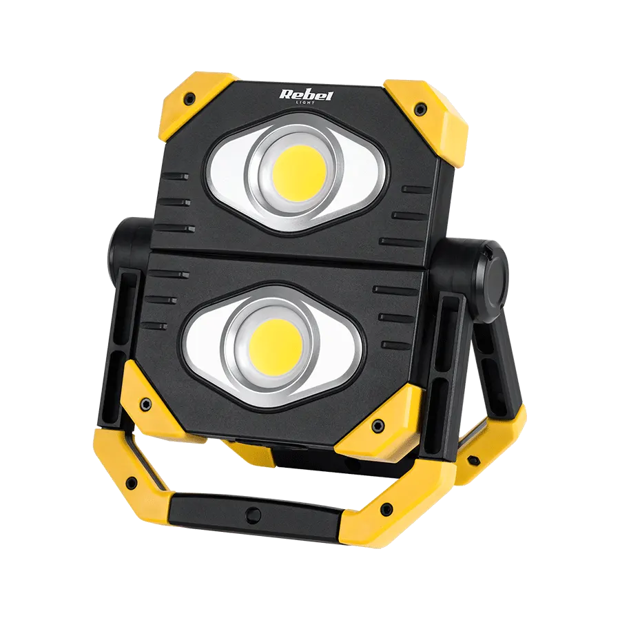 URZ3607 LED Reflektor 2xCOB, 6500k 2000lm, beépített 5000mAh akkuval 19W